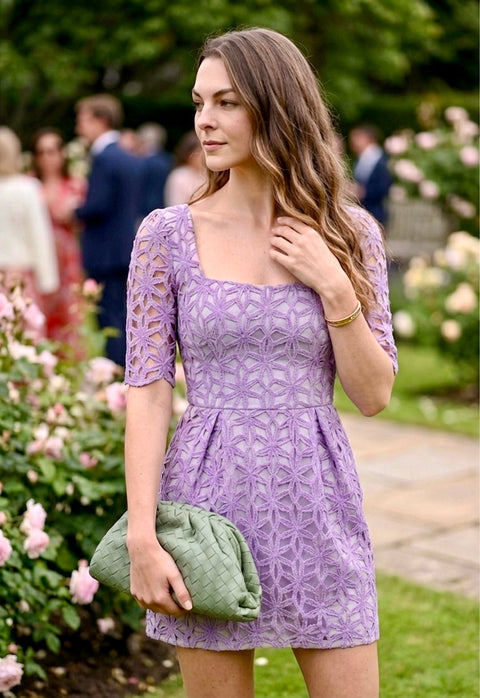 Pankh Bette Textured Mini elegant Dress