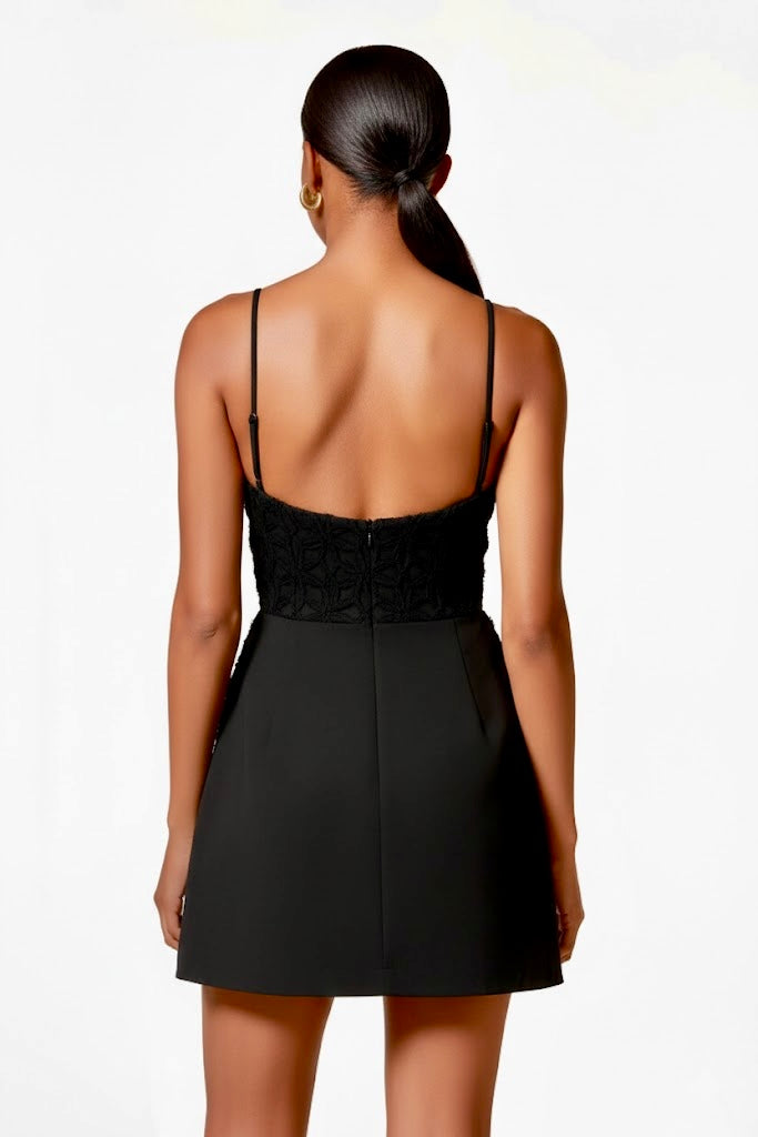 Pankh Zette Textured Mini elegant Dress