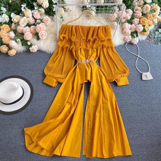 Pankh Gommy High Low Off Shoulder Blouse