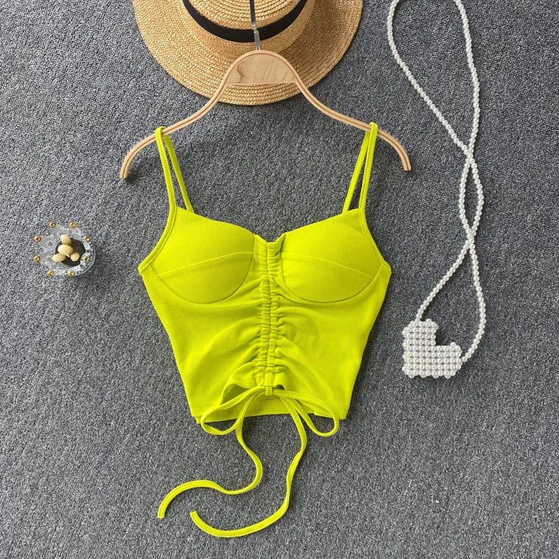 Pankh Sibyl Runched Crop Top