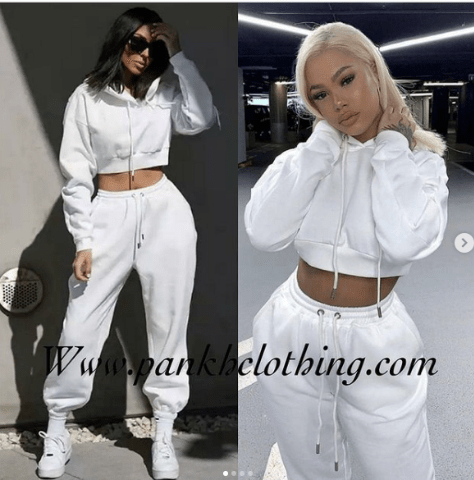 Telsa Crop Hoodie and Track Pant Set