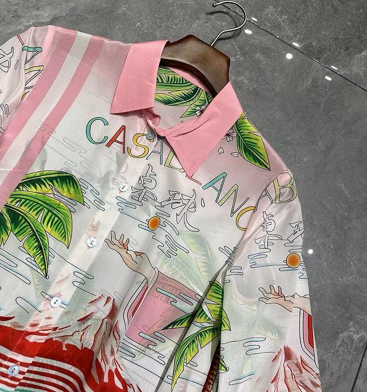 Pankh Omar Printed Silk Autumn fine print casual shirt