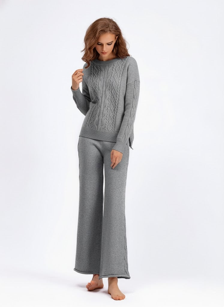 Pankh Elegant Zod Cable Knit Woolen Coord Set