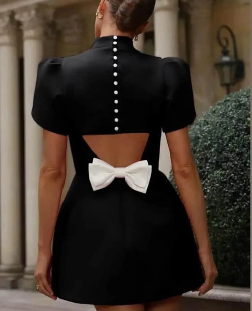 Pankh Liza High Fashion Dress With Bow