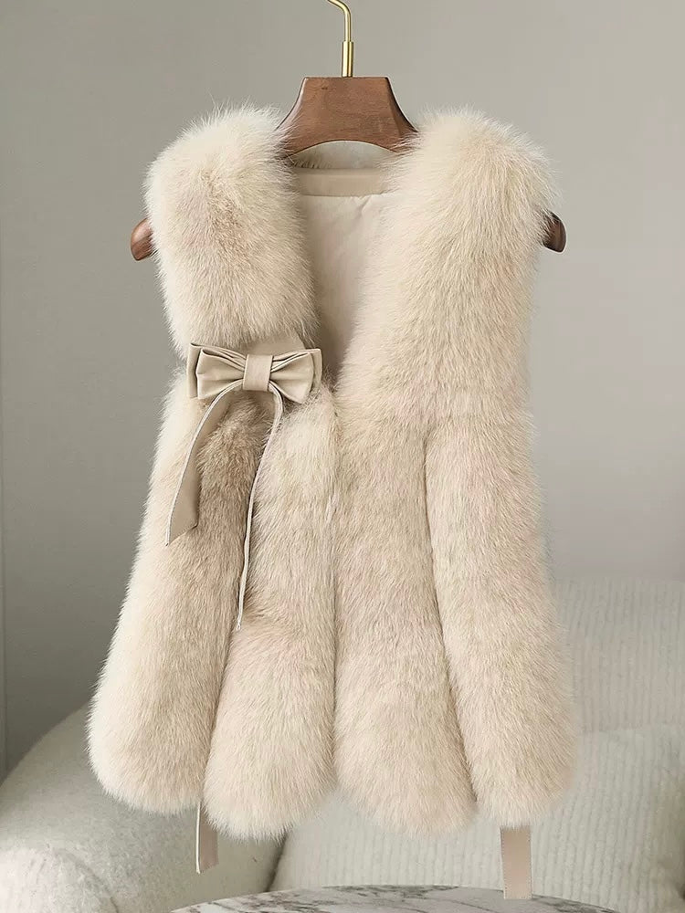 Pankh Romi Luxury Fur and Leather Jacket