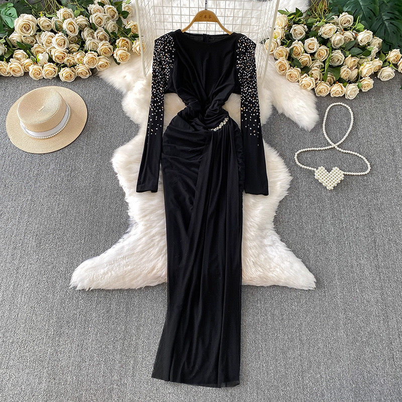 Pankh Sheom Party Wear Stone Embellished Maxi Dress