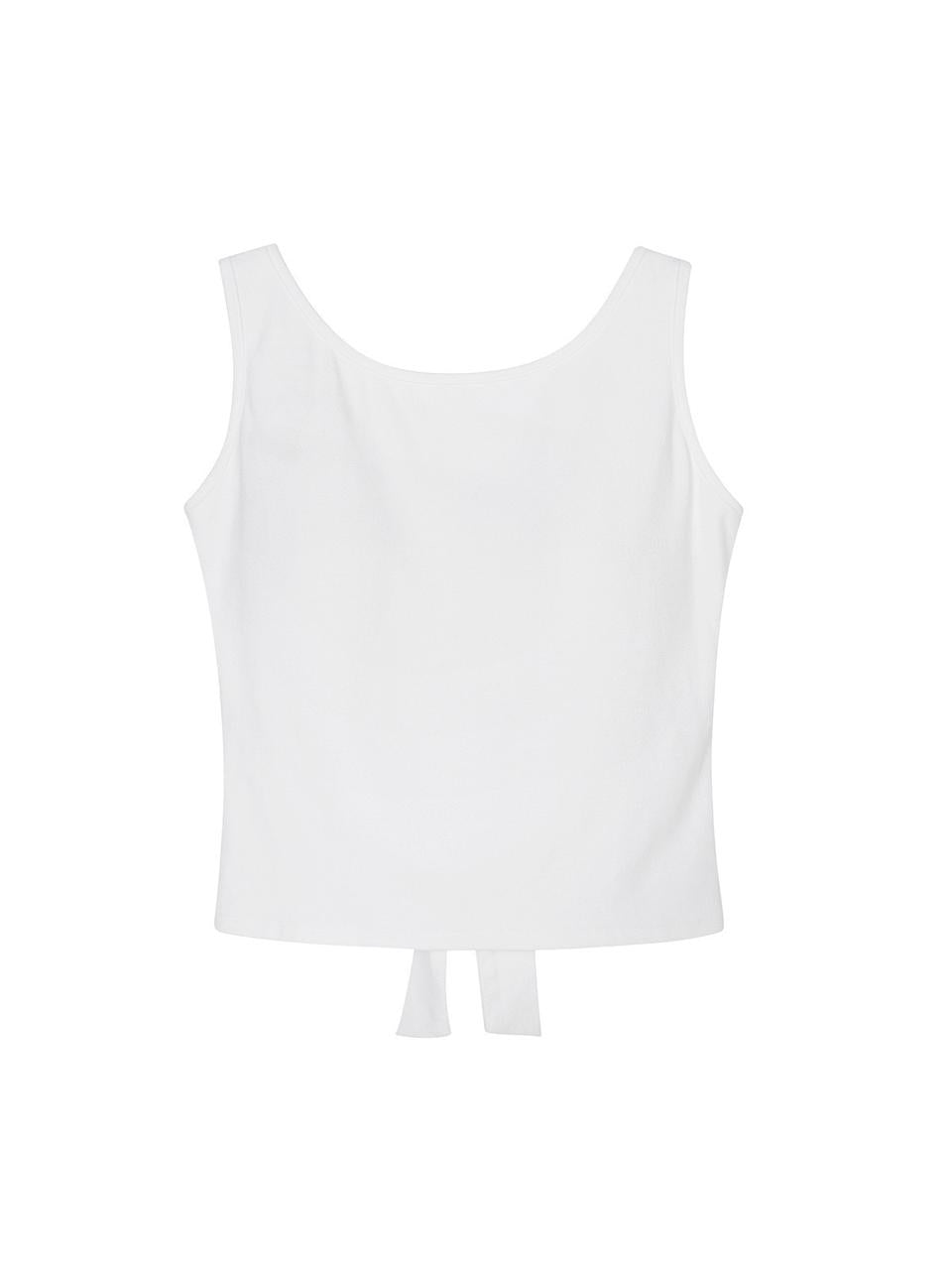 Pankh Ligia Back Bow Tie Crop In Built Bra Padded Tank Top