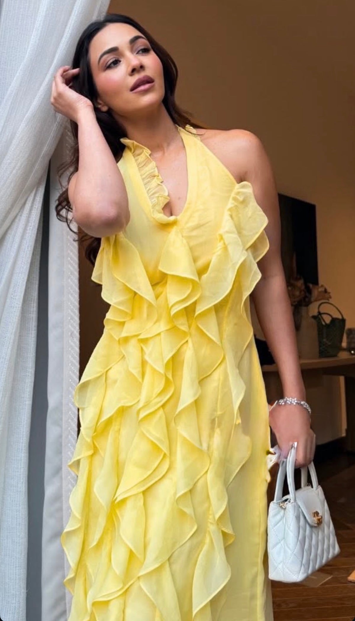 Pankh Onika Ruffle Maxi Dress