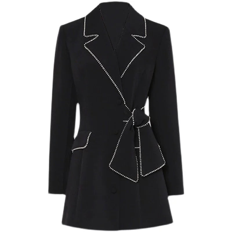 Pankh Austin Stone Studded Formal Blazer Party Wear Dress