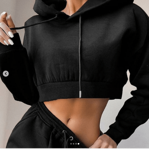 Telsa Crop Hoodie and Track Pant Set