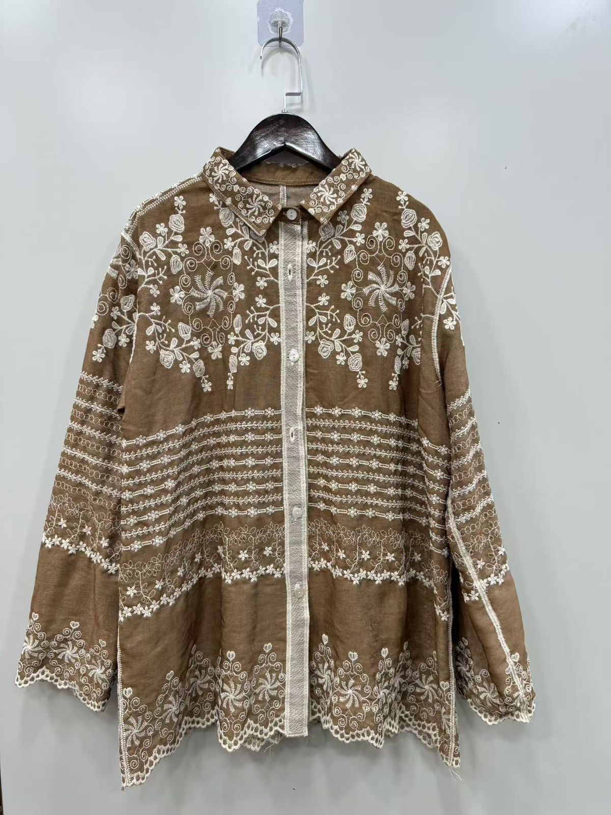 Pankh Neza Eembroidered Cotton Shirt