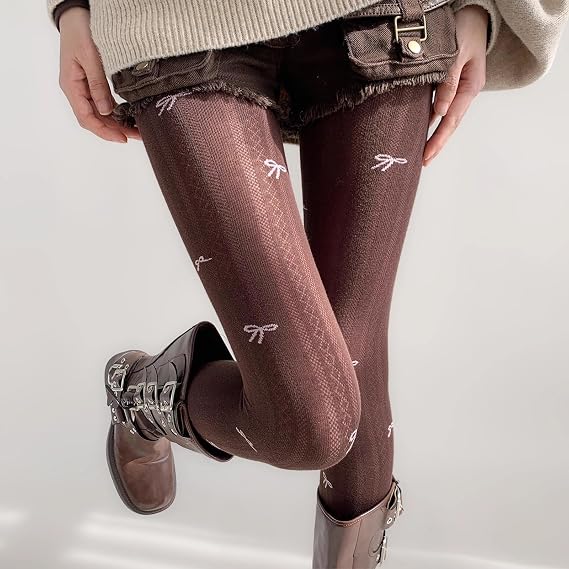 Pankh Bowknot-Patterned Sheer Stockings Stocking