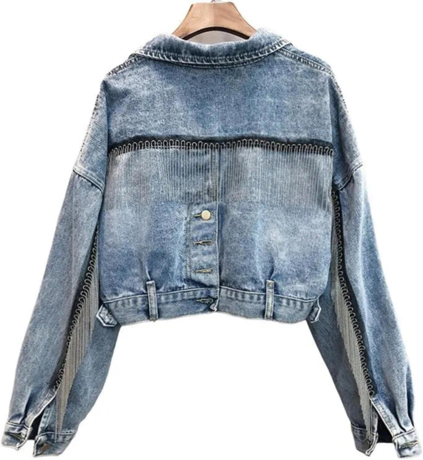 Wagna Denim Tasseled Jacket