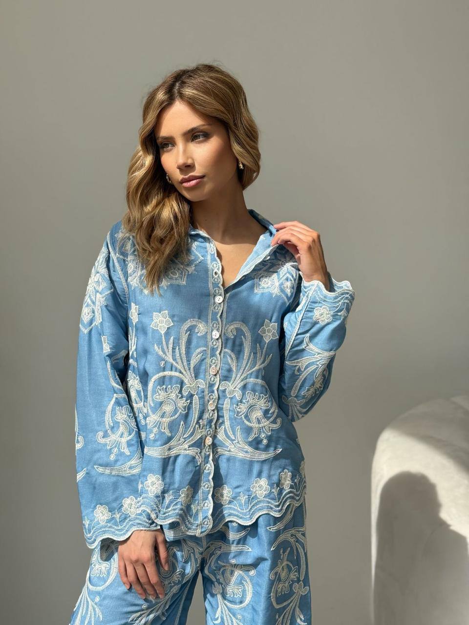 Pankh Edlin Cotton Embroidered Coord Set