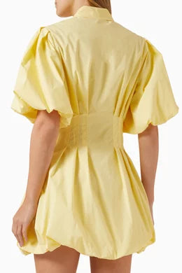 Pankh Unida Cotton Mini Shirt Dress