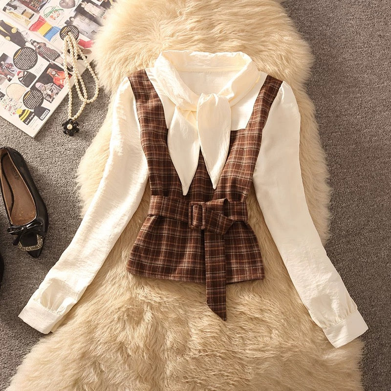 Pankh Volly Woolen High Fashion Jacket and Knit Top Set