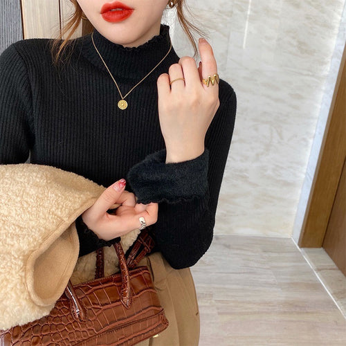 Pankh Borzo Heavy Fleeced Wool Basic Winter Top