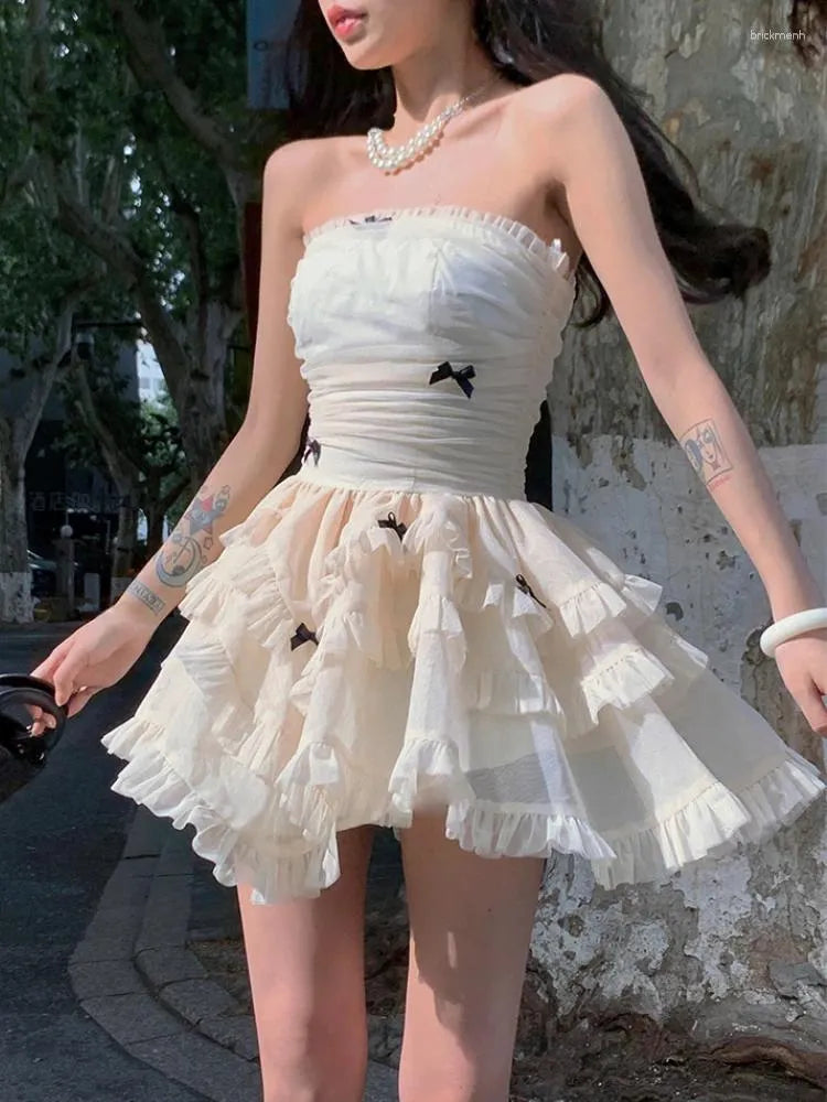 Pankh Fery Tube Butterfly Mini Party Wear Dress