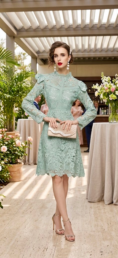 Pankh Treya Crochet Formal Party Wear Dress
