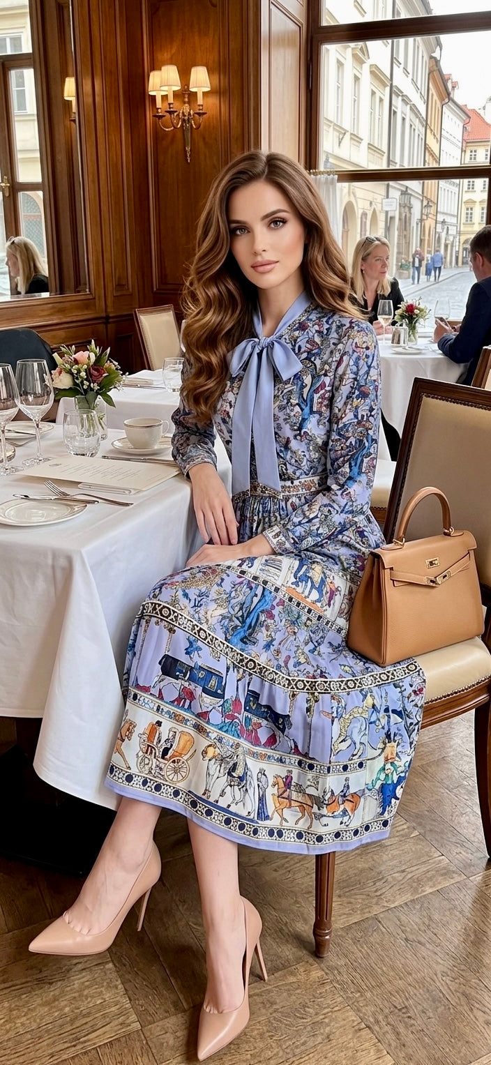 Pankh Adrian Printed Shirt And Skirt Set