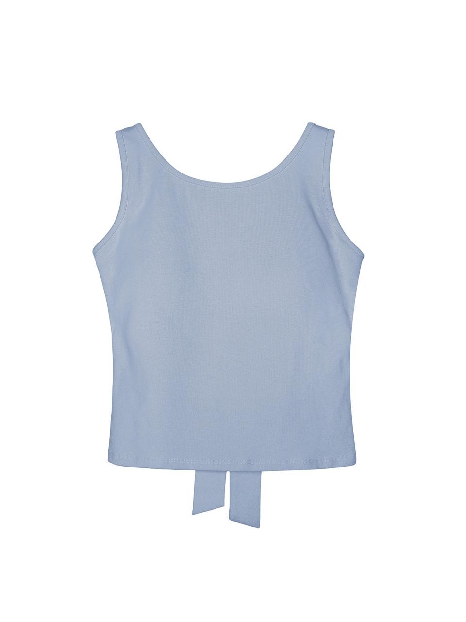 Pankh Ligia Back Bow Tie Crop In Built Bra Padded Tank Top