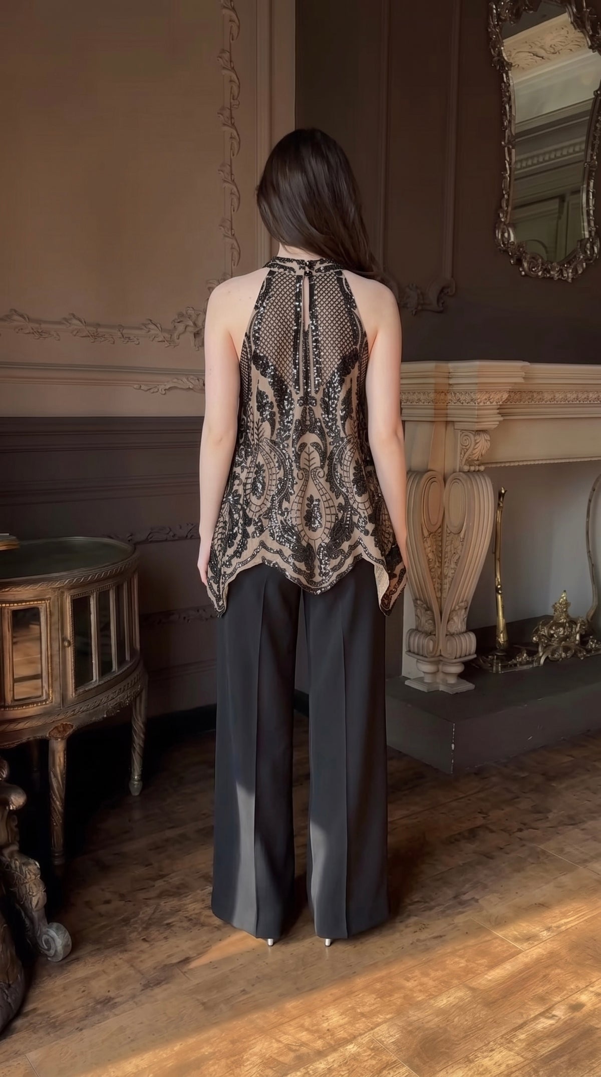 Meehi Sequin Top & Pants Coord Set