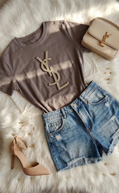 Pankh Laurent Embellished Summer Tee T-Shirt