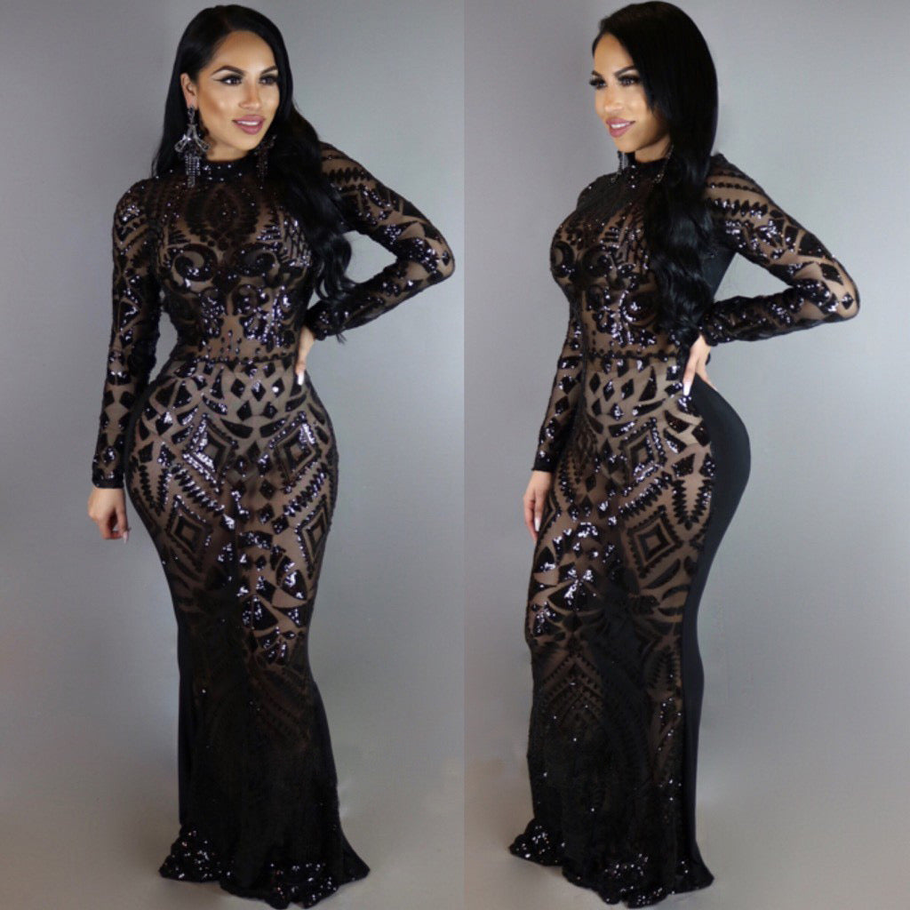 Pankh Kim Custom Made Sequin Cocktail Party Dress