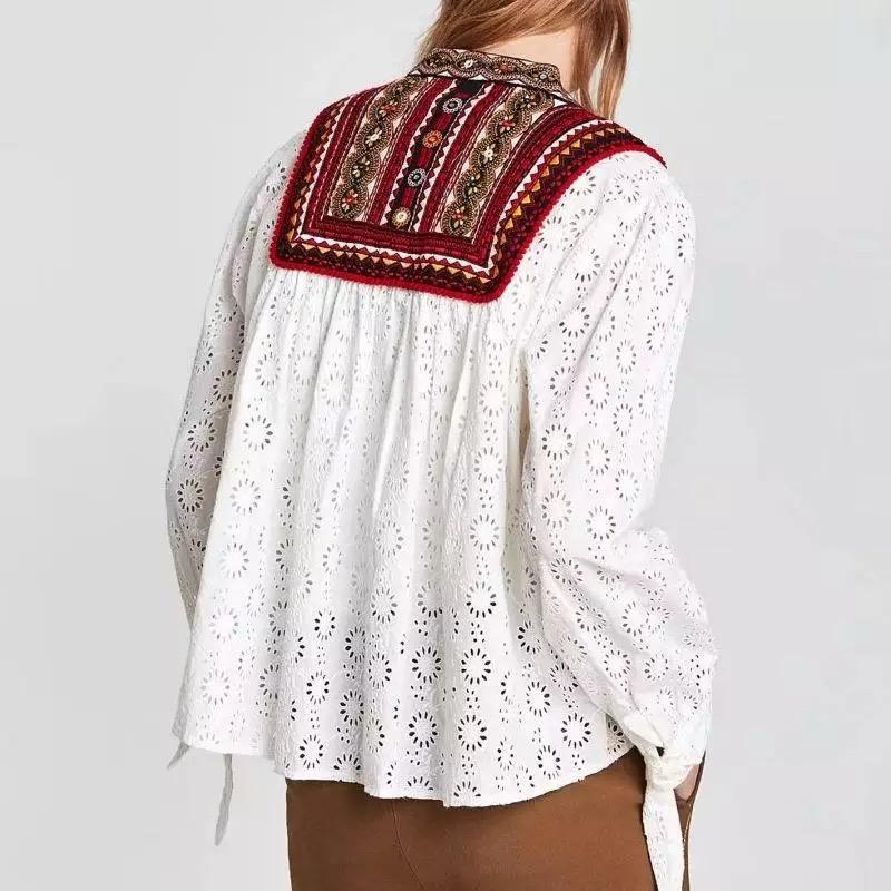 Pankh Sam Embroidered Cotton Jacket Top