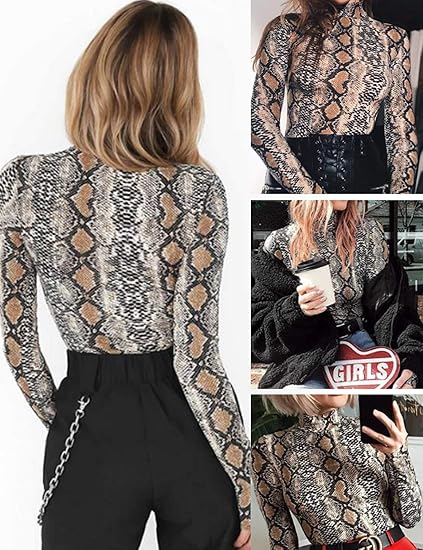 Pankh Branca Asymmetrical Snake Print Crop Top