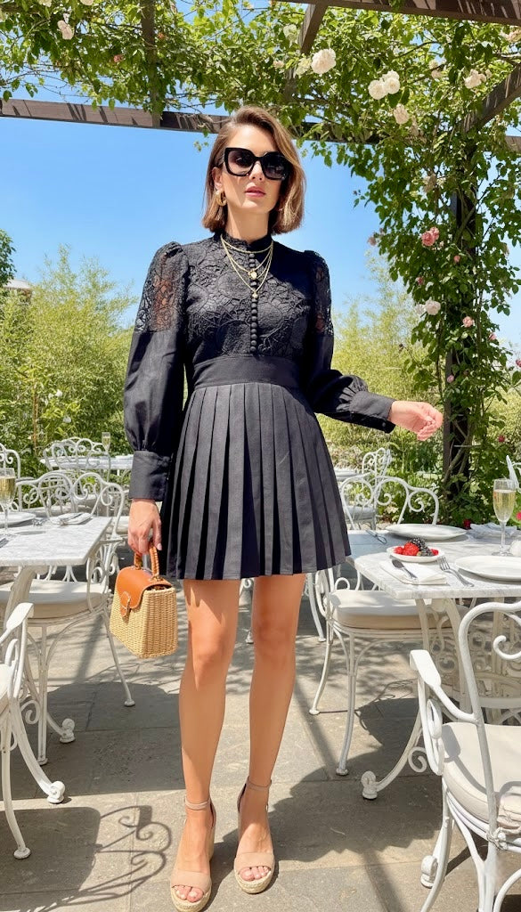 Pankh Netzie High Fashion Short Linen Organza Dress