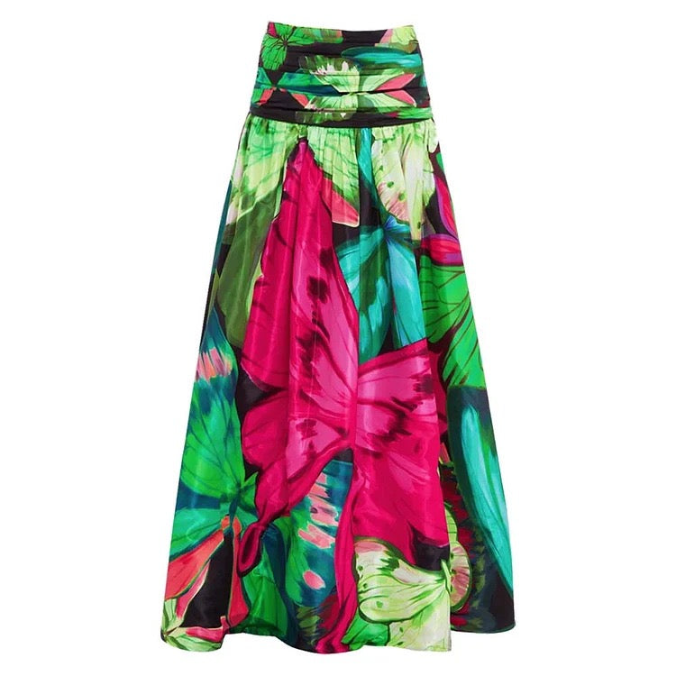 Pankh Betice Printed Monokini & Skirt Swim Set