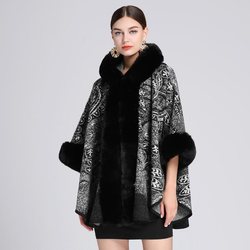 Pankh Garcia Fur Oversized Cape