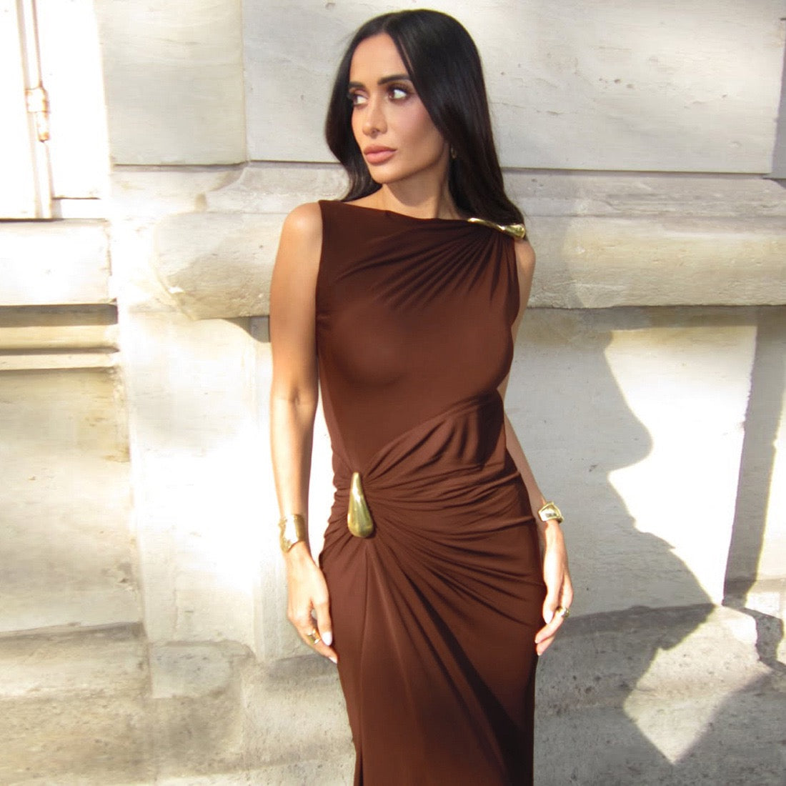 Pankh Bottega Bodycon Maxi Dress