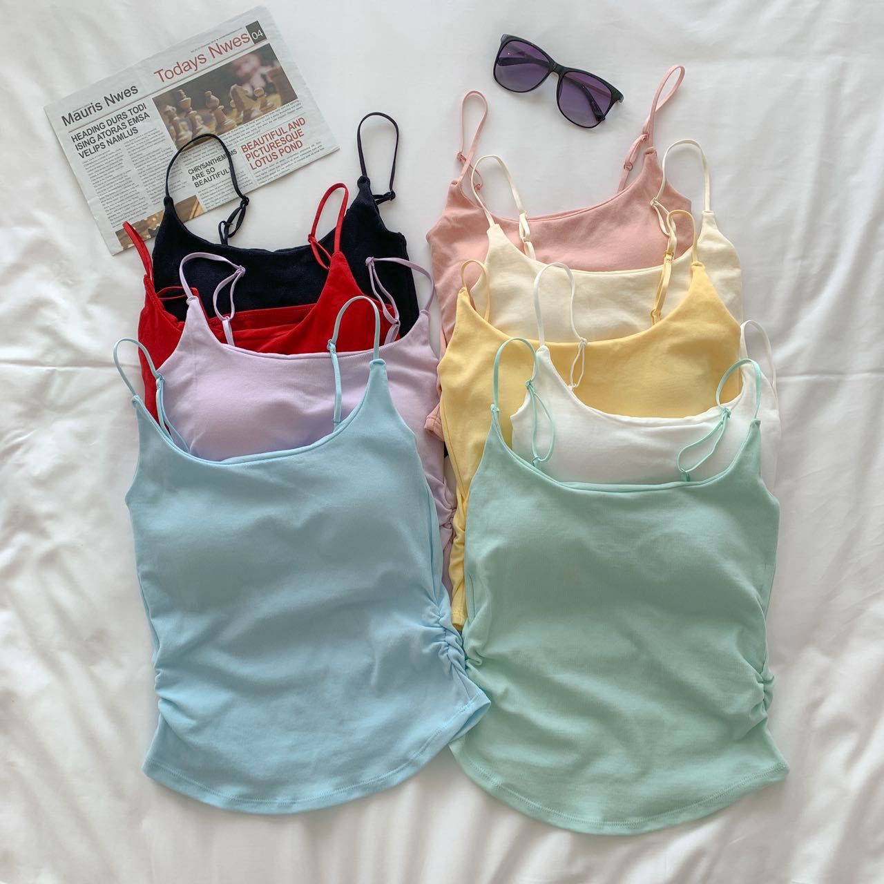 Pankh Izan Padded In built Bra Crop Tank Top