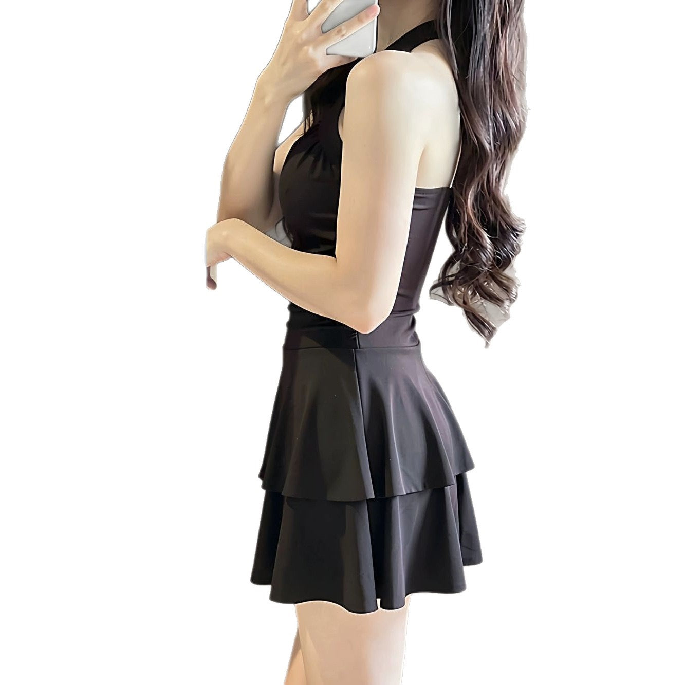 Pankh Fairbanks Modest Padded Swimsuit Dress