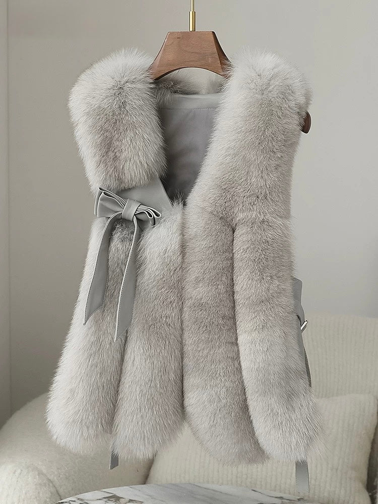 Pankh Romi Luxury Fur and Leather Jacket