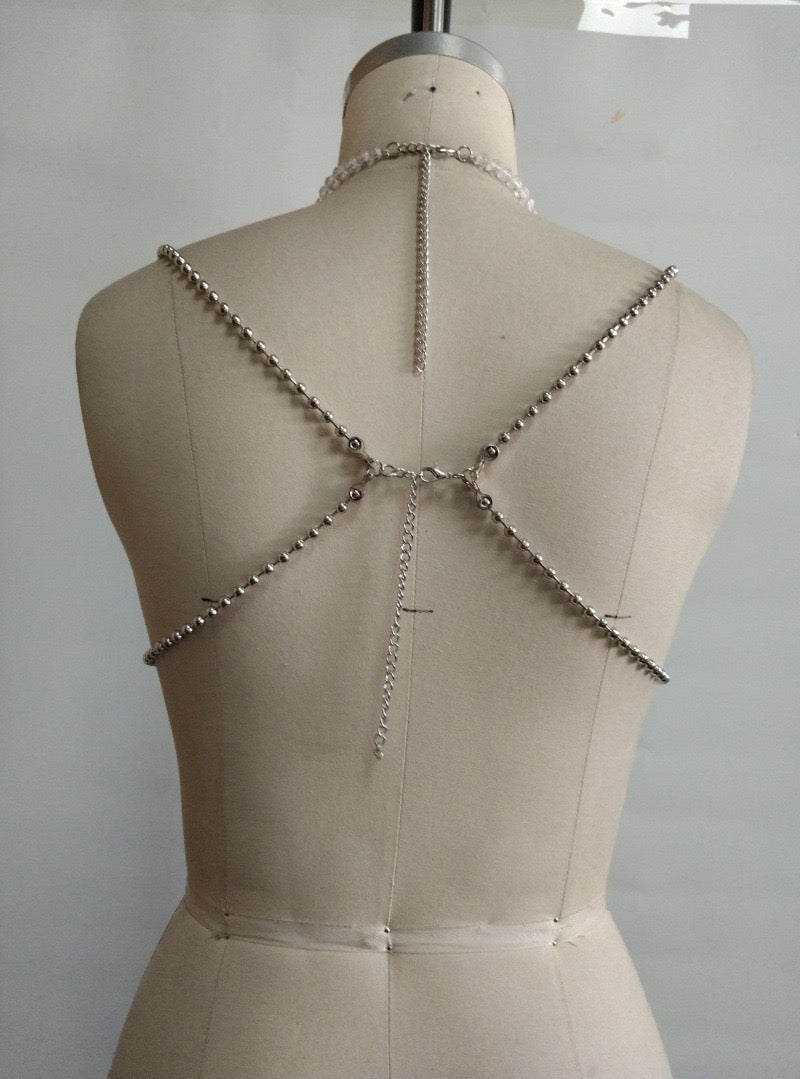 Pankh Rhoe Stone Beaded Bralette Top Accessories