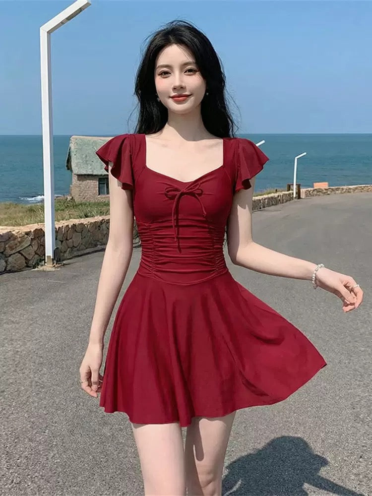 Pankh Sonk Modest Dress Style Padded Swimsuit