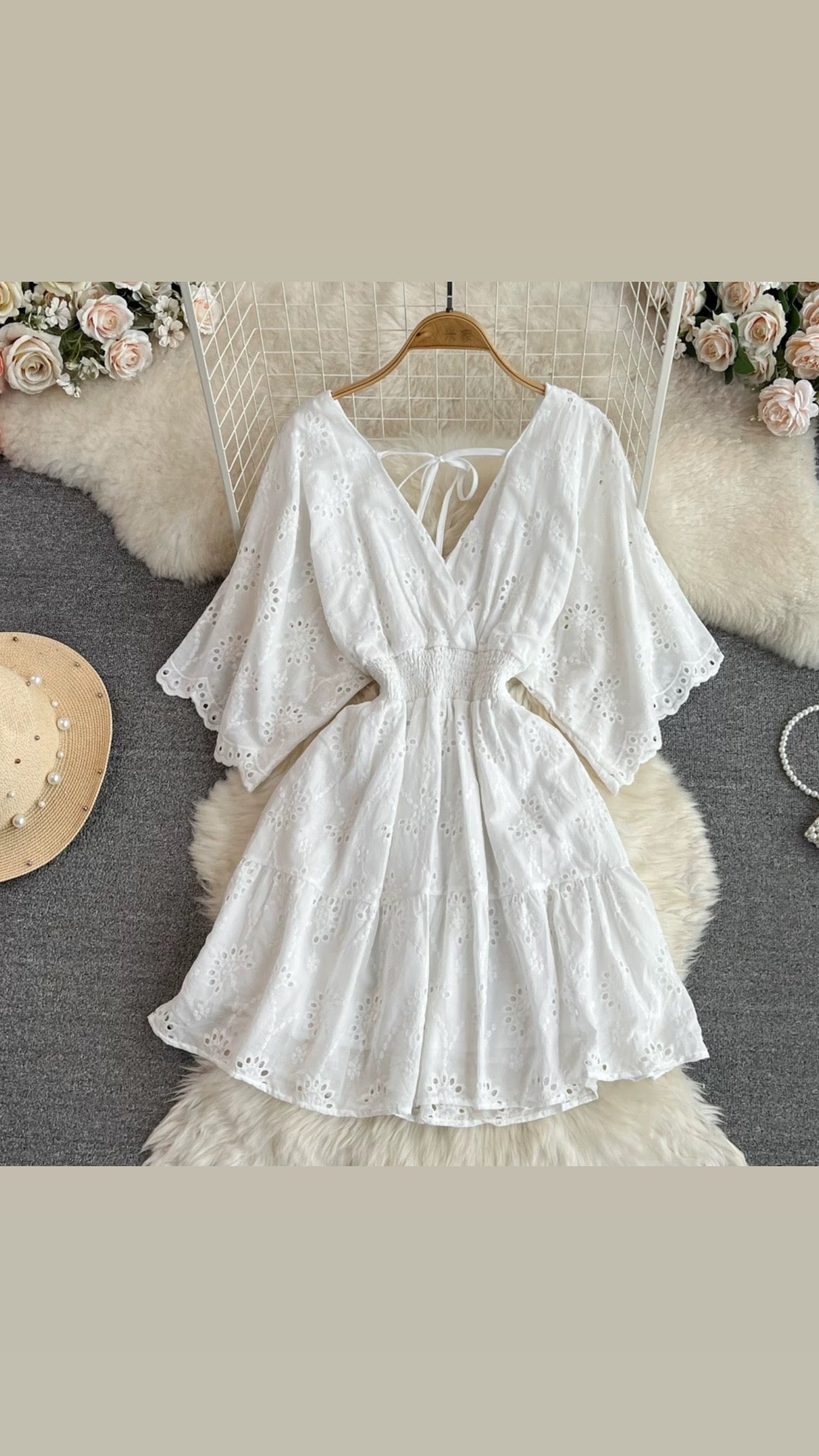 Pankh Safi Mul Cotton Skater Mini Dress