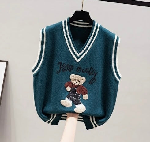 Pankh Ralph Bear sleeveless Knitwear sweater