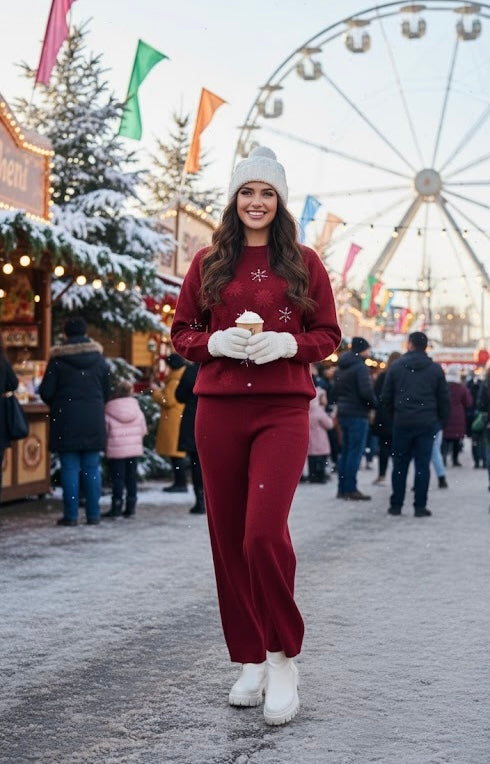 Pankh Zuniya Soft Wool Embroidered Coord Set