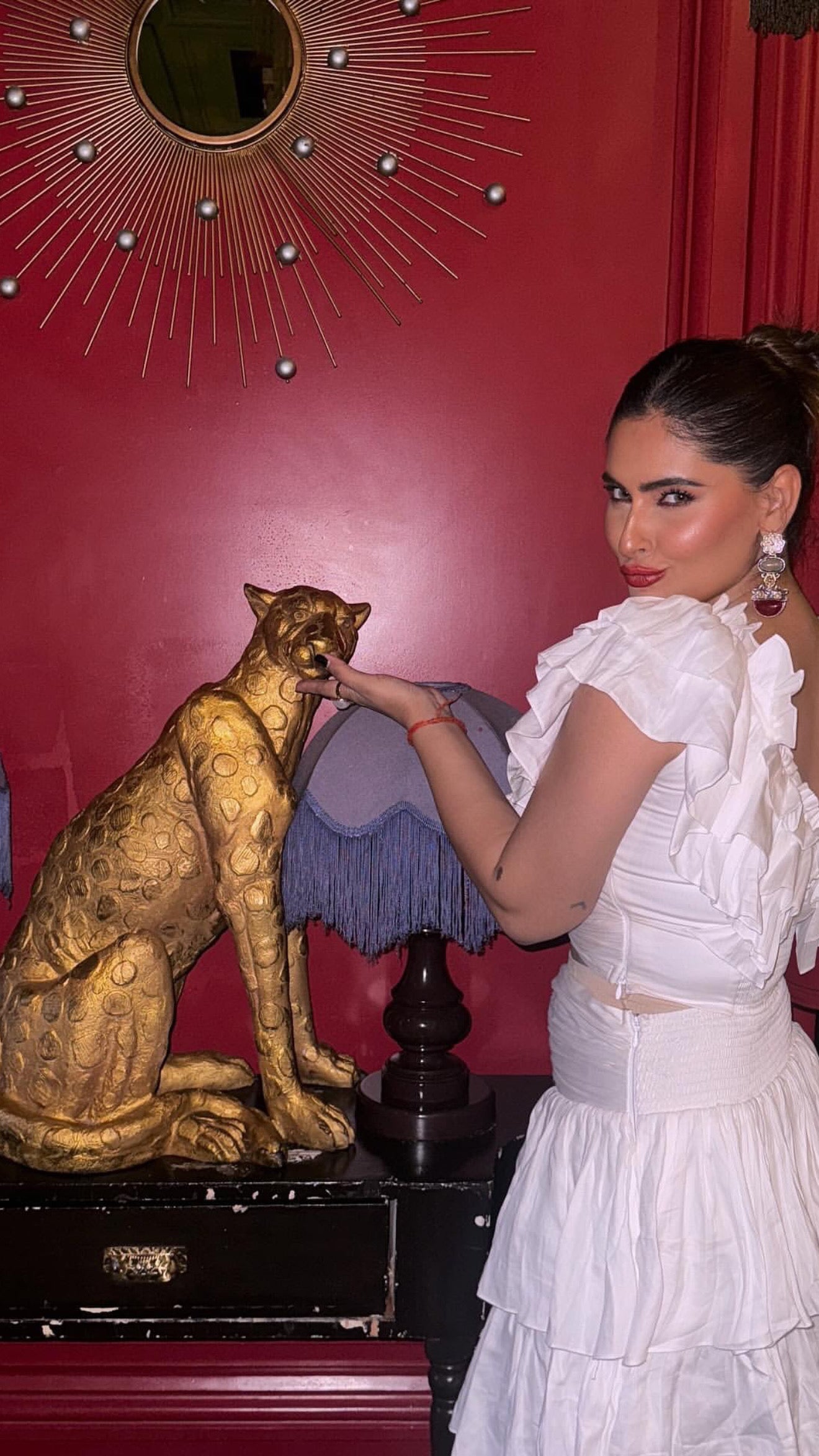 Pankh Prolly Ruffle Cropped Top And Ruffled Skirt