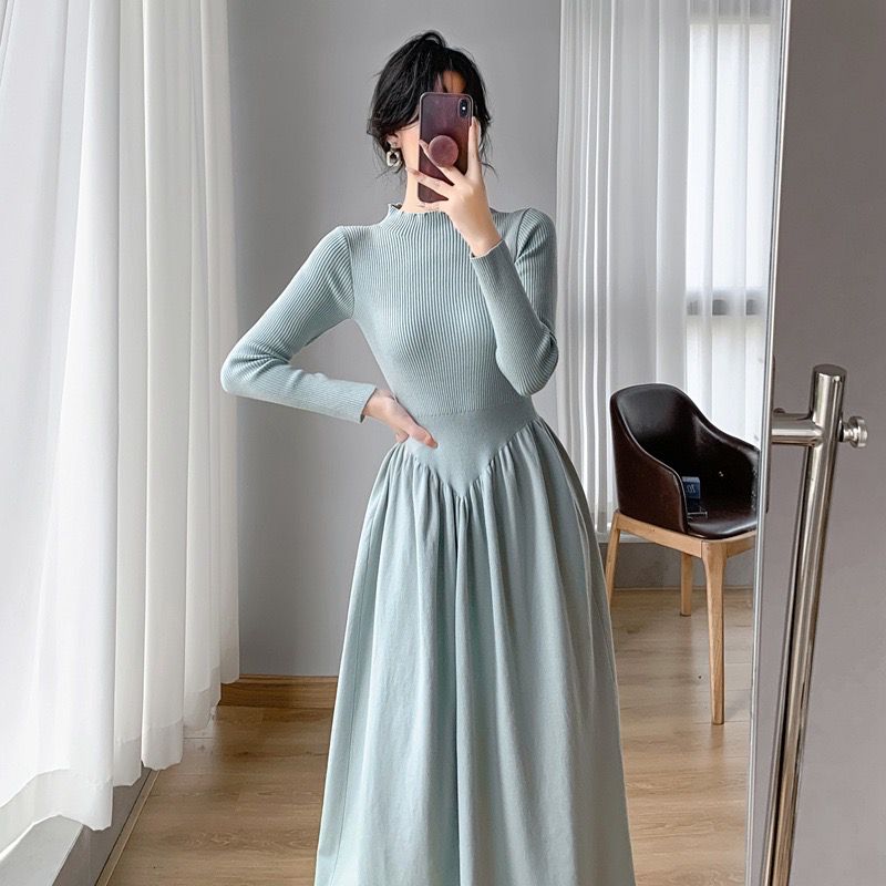 Pankh Isa Knit Woolen Long Dress