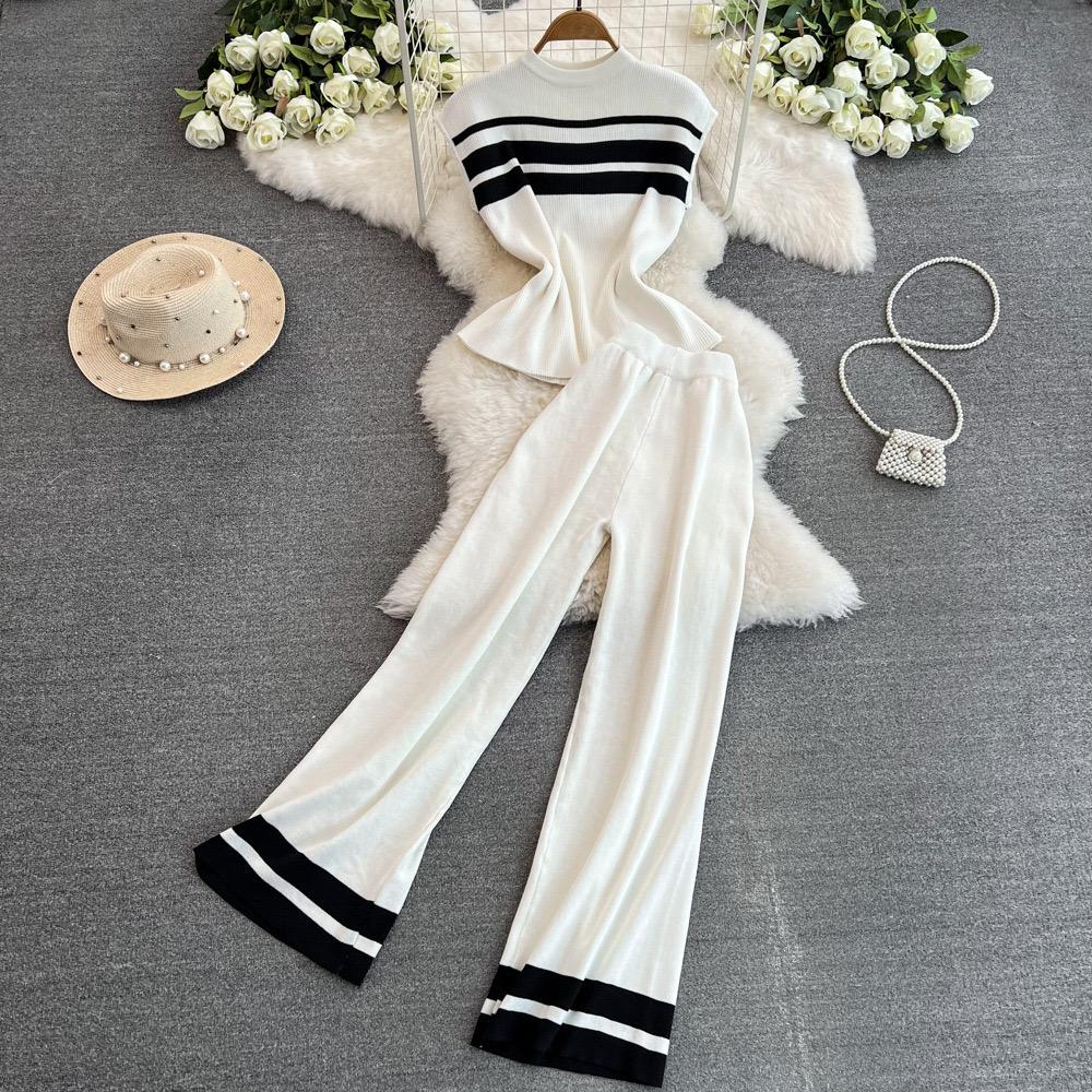 Pankh Lyon Summer Casual Block Stripe Coord