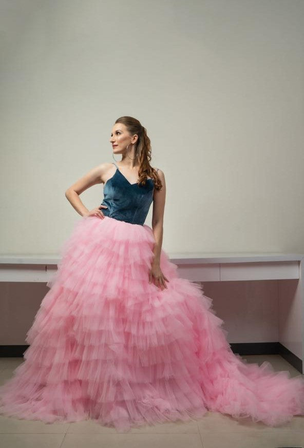 Pankh Perfect Fairytale Frill Ball Gown