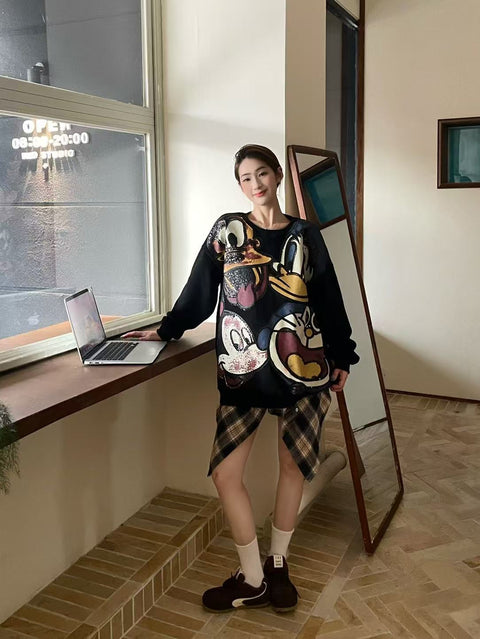 Pankh Cartonex Oversized Cute Sweat Top Hoodie