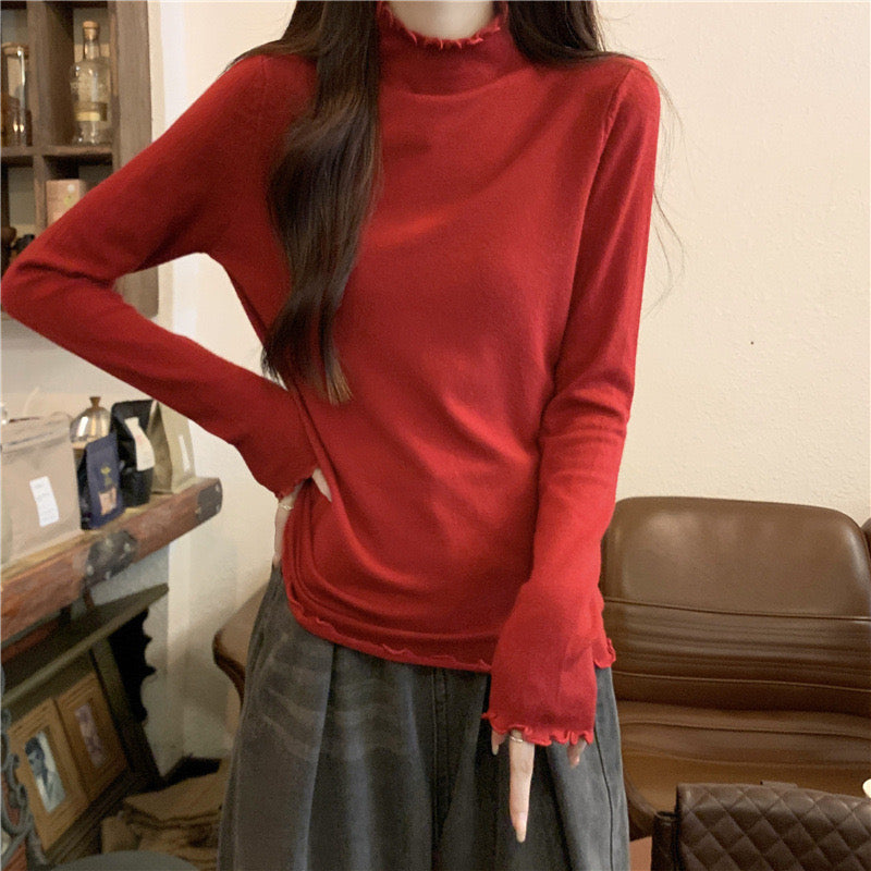 Pankh Borzo Heavy Fleeced Wool Basic Winter Top