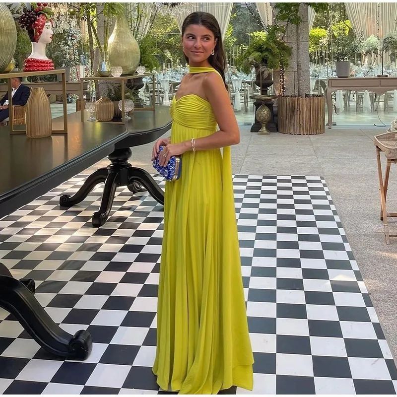 Pankh Fiorie Off Shoulder Ruched Ruffles Pleated Long Maxi Dress With Scarf