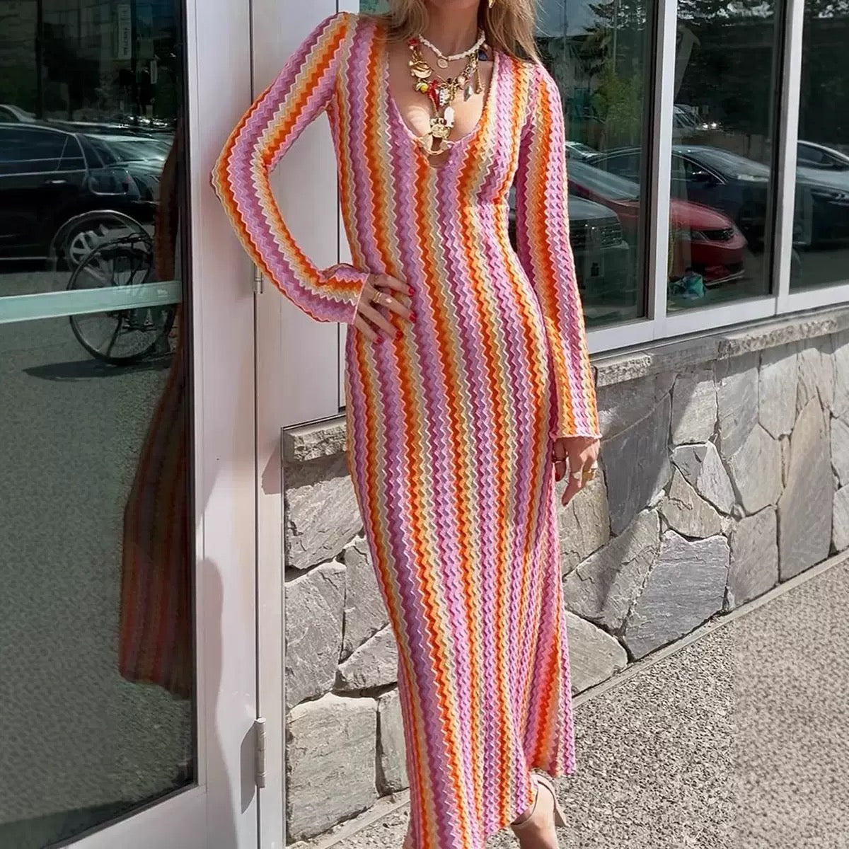 Pankh Omaze Crochet Cover Up Holiday Maxi Dress